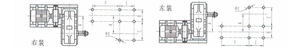 常用YZQ型驅(qū)動裝置外形圖-河南振江機(jī)械