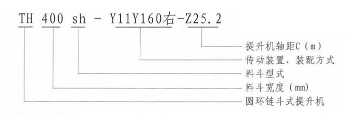 TH型斗式提升機(jī)型號說明-河南振江機(jī)械